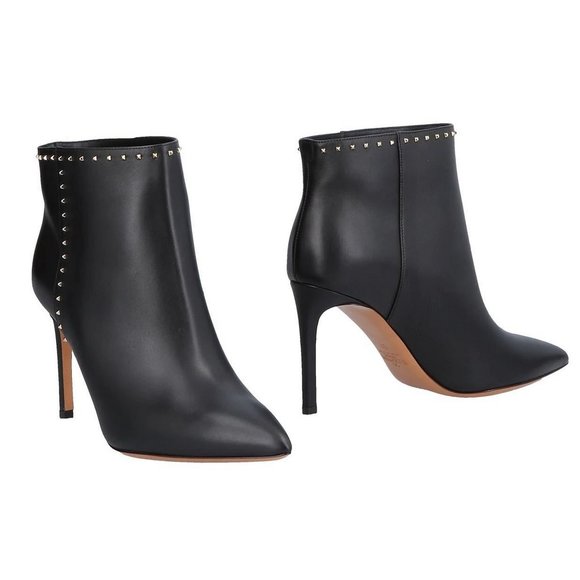 NEW VALENTINO GARAVANI Rockstud Leather Booties - Picture 1 of 16